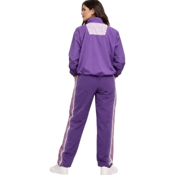 Guess Sport Purple “Love Potion” Reflective Tracksuit Set Jacket Pants Small nwt - Picture 2 of 10